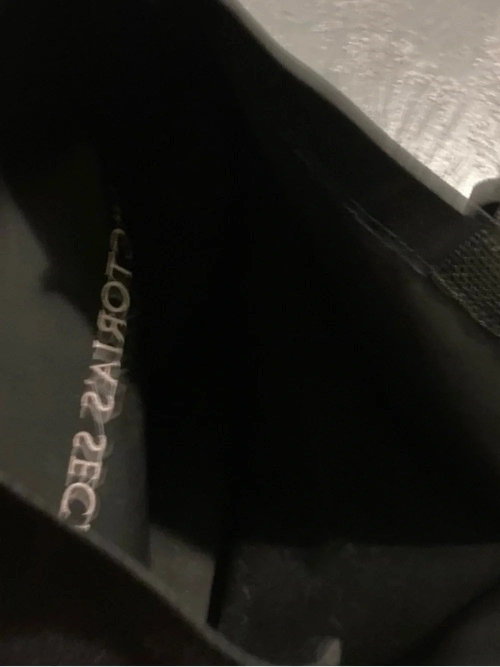 Victoria's Secret Black Canvas Embroidered Tote Bag